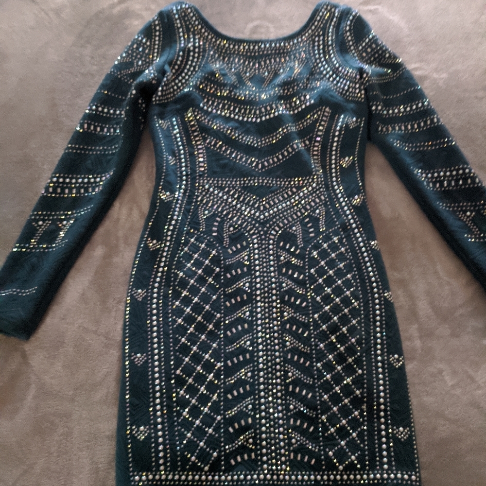 Dark teal evening/cocktail dress